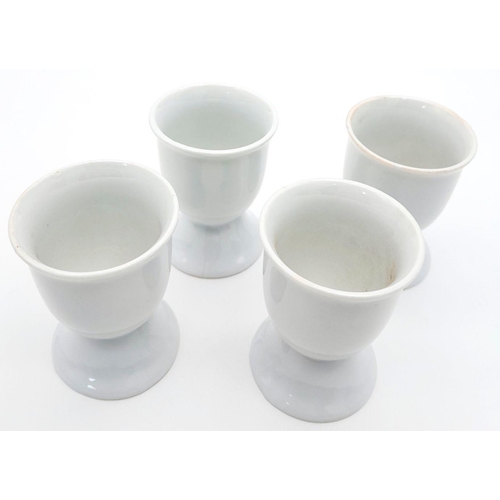 411 - A Set of Four WW2 1941 Dated German Kriegsmarine China Egg Cups.