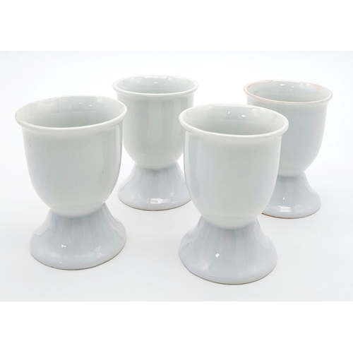 411 - A Set of Four WW2 1941 Dated German Kriegsmarine China Egg Cups.