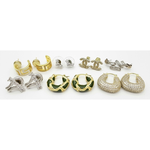 499 - Seven Pairs of Different Style Earrings. Ref: STK020114