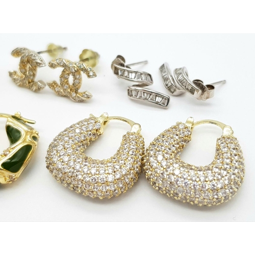 499 - Seven Pairs of Different Style Earrings. Ref: STK020114