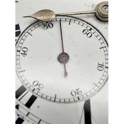 479 - An Antique H.W. Benson Sterling Silver Pocket Watch. The 'Ludgate'. Hallmarks for London 1886. 52mm ... 