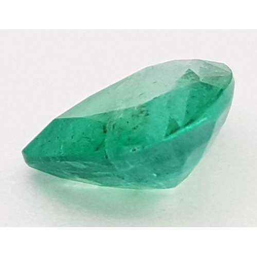 1287 - A 1.16ct Natural Emerald Gemstone, Zambian Origin. In the beautiful heart shape.