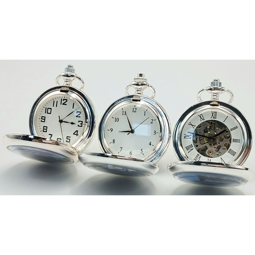 922 - Three Manual Wind Pocket Watches from the Glory of Steam Collection Comprising; 1) A King Class (192... 