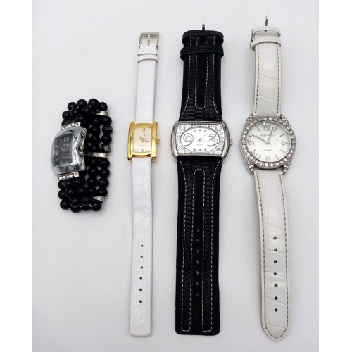 887 - A Parcel of Four Ladies Quartz Fashion Watches. New Batteries Fitted November 2024-