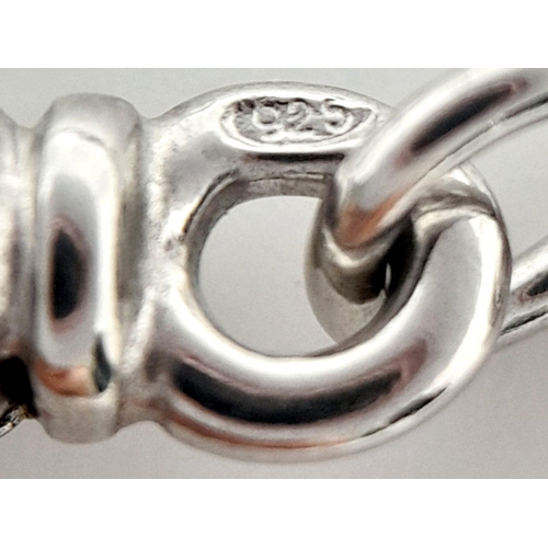 930 - A STERLING SILVER MULTI STRAND NECKLACE WITH PENDANT ENGRAVED WITH THE WORD LOVE IN MANY LANGUAGES 3... 