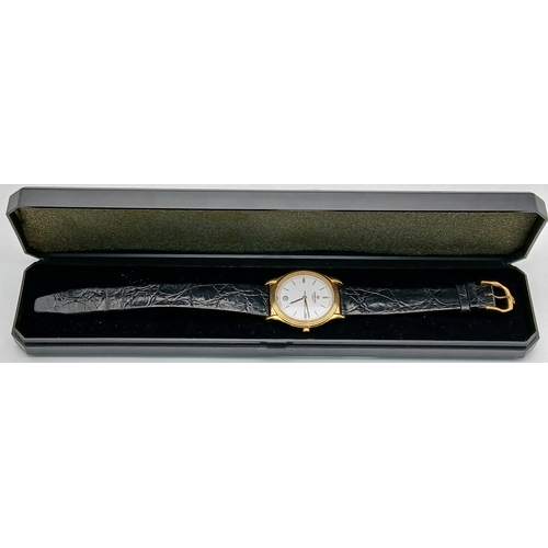 1347 - A Gold-Plated Raymond Weil Quartz Date Dress Watch Model 5539. 34mm Case. New Battery Fitted Novembe... 