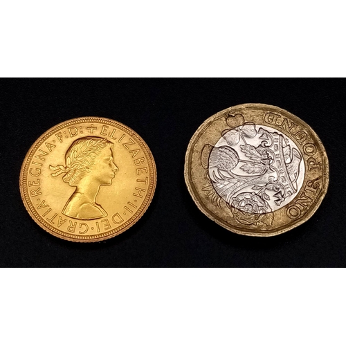 1 - A 1958 Queen Elizabeth II 22k Gold Full Sovereign.