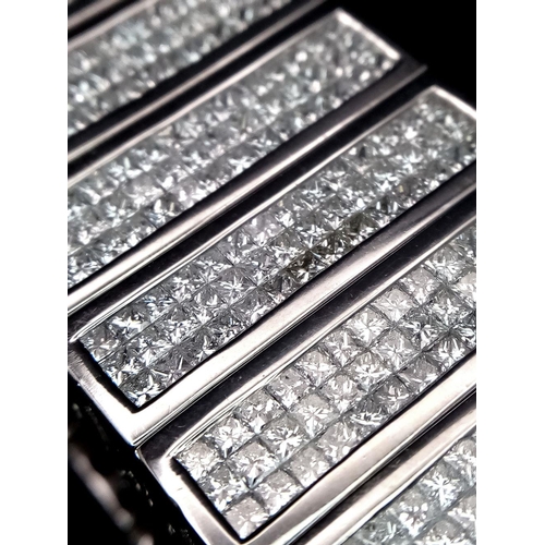 16 - A Magnificent 58ctw (approx) Diamond Bracelet! This 14K White Gold, 309g (total weight) masterpiece ... 