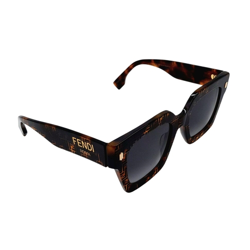 690 - A Pair of Designer Fendi 'Tortoiseshell Effect' Ladies Sunglasses. Comes with COA, pouch and box.