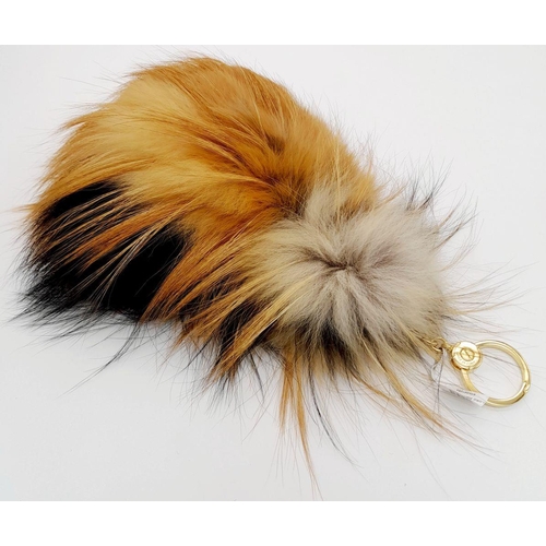 711 - A Loro Piana Fox Fur Keychain Charm. Ref: STK007254