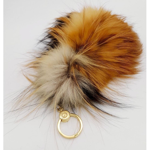 711 - A Loro Piana Fox Fur Keychain Charm. Ref: STK007254