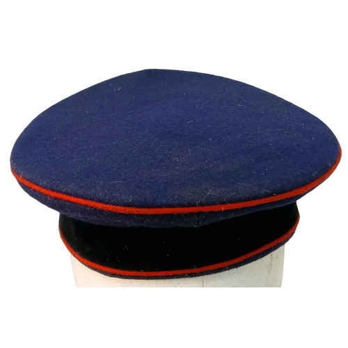 106 - A WW2 German Feuerschutzpolizei (Fireman) Visor Cap. Super Condition.