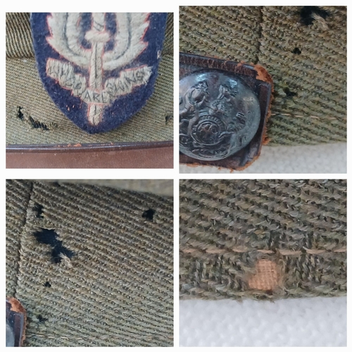 127 - A WW2 British S.A.S Officers Cap with original metal clip backed cloth cap badge.