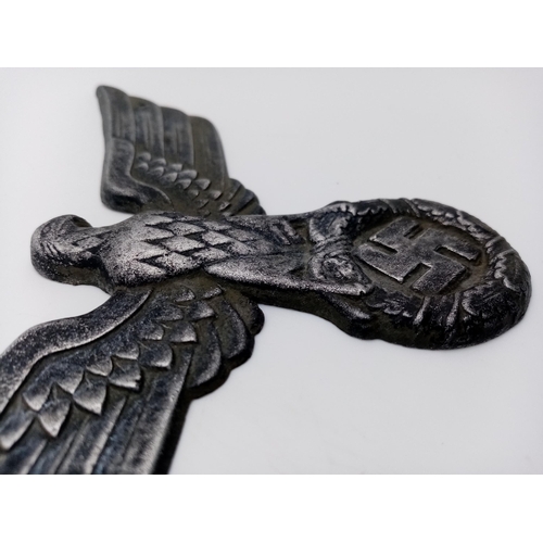 372 - An Eagle from a 3rd Reich SA Political Leaders Standard Bearers Gorget. Rzm Marked.