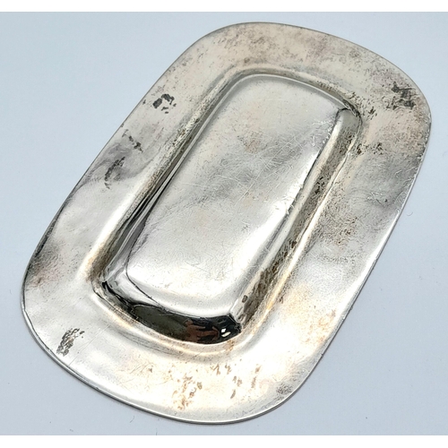 441 - Vintage Millennium SCOTTISH SILVER PIN TRAY. Hallmark for Howard Stearn, Edinburgh 2000. Approx 35 g... 