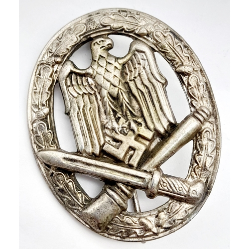 498 - A WW2 German General Assault Badge. Maker Frank & Reif Stuttgart.