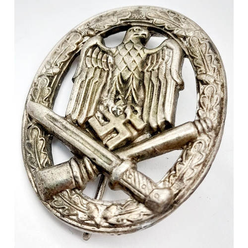 498 - A WW2 German General Assault Badge. Maker Frank & Reif Stuttgart.