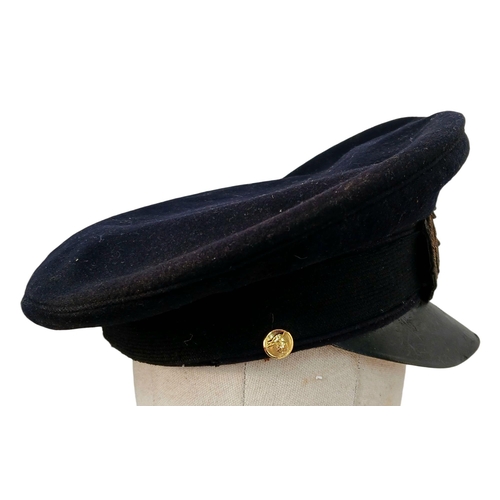 99 - A 3rd Reich Kriegsmarine Naval visor Cap used by Zeppelin Air Ship Crew’s.