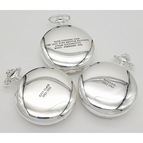 1172 - Three Unworn ‘Glory of Steam’ Manual Wind Pocket Watches Comprising; 1) 569 Class 1911-1961. 2) The ... 