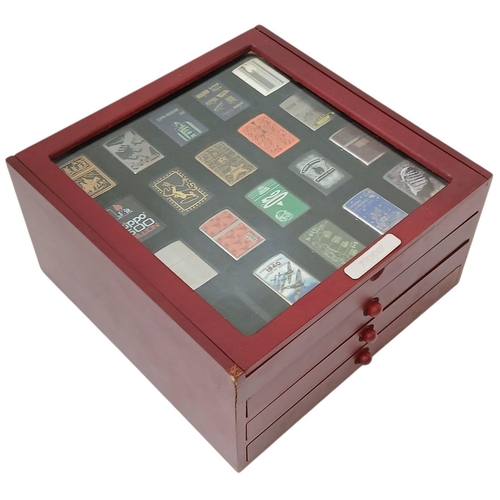 158 - A Superb Unused Set of 80 Limited Design Zippo Lighters in Wooden 4 tray Presentation Box.  UK MAINL... 