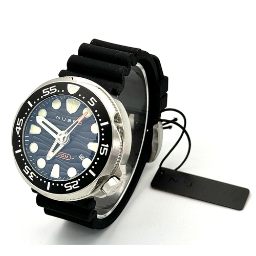 319 - A New  Limited Edition (91 of 500) Nubeo Ventana 1000m Professional Divers Watch. 50mm Case. Complet... 