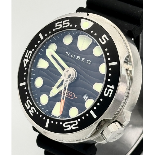 319 - A New  Limited Edition (91 of 500) Nubeo Ventana 1000m Professional Divers Watch. 50mm Case. Complet... 