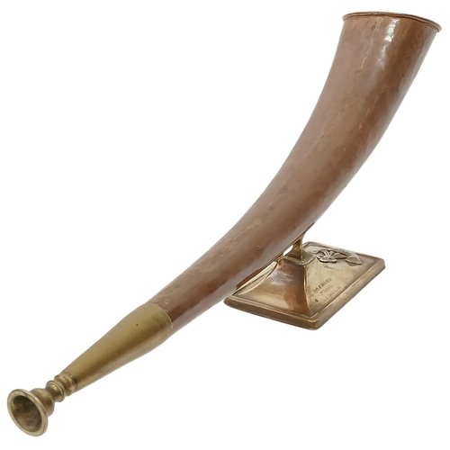 344 - An Ornamental Hunting Horn Remembering Operation Varsity 24th March 1945 in which 103 soldiers of th... 