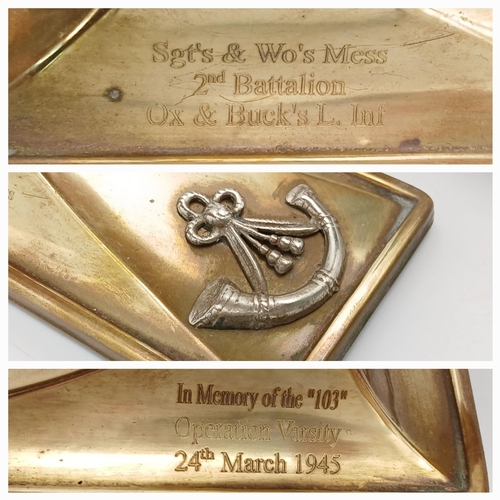 344 - An Ornamental Hunting Horn Remembering Operation Varsity 24th March 1945 in which 103 soldiers of th... 