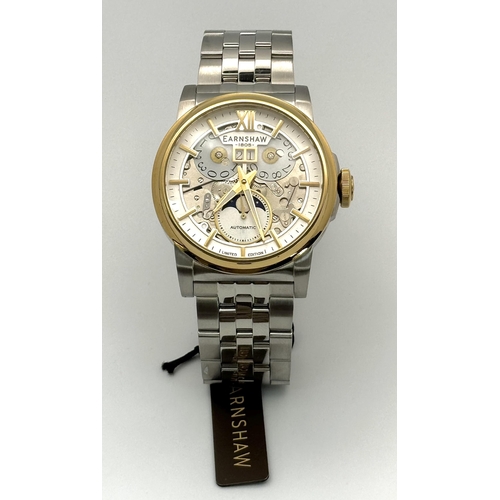 375 - A Thomas Earnshaw Automatic Stainless Steel Calendar Watch Reference- ES-8241-44. Now sold out model... 