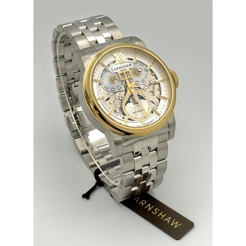 375 - A Thomas Earnshaw Automatic Stainless Steel Calendar Watch Reference- ES-8241-44. Now sold out model... 