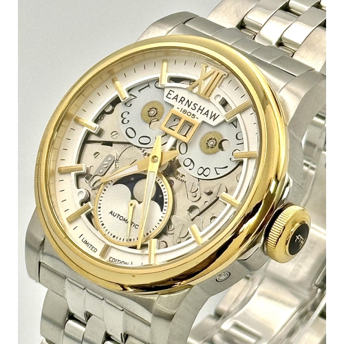 375 - A Thomas Earnshaw Automatic Stainless Steel Calendar Watch Reference- ES-8241-44. Now sold out model... 