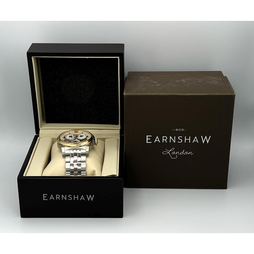 375 - A Thomas Earnshaw Automatic Stainless Steel Calendar Watch Reference- ES-8241-44. Now sold out model... 