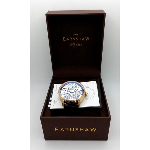 382 - A Thomas Earnshaw ‘Mahogany Gold’ Automatic Stainless Steel Calendar Watch Reference- ES-8273-04. Co... 