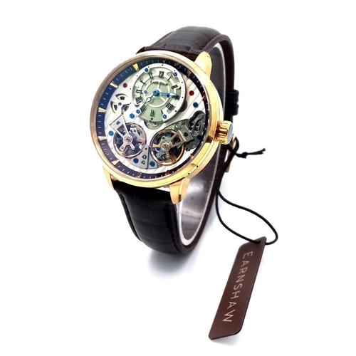 382 - A Thomas Earnshaw ‘Mahogany Gold’ Automatic Stainless Steel Calendar Watch Reference- ES-8273-04. Co... 