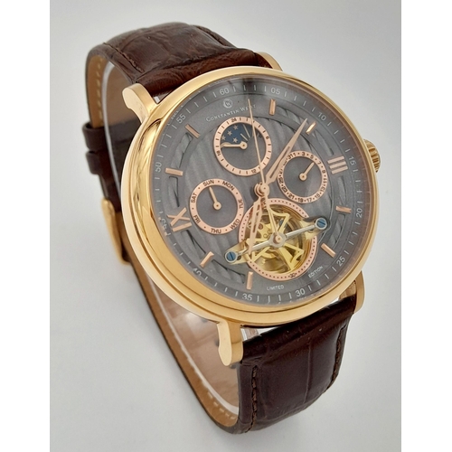 536 - A Limited Edition (139 of 600) Men’s Constantin Weisz Automatic Watch. 43mm Case. Complete with Inte... 