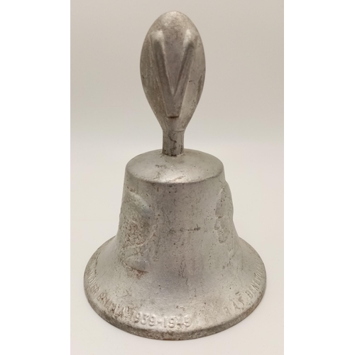 575 - A RAF Benevolent Fund Bell Made From German Aircraft Shot Down Over Britain 1939 - 1945. Funds raise... 