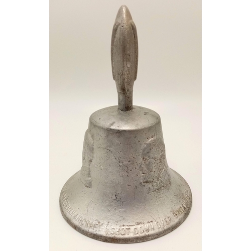 575 - A RAF Benevolent Fund Bell Made From German Aircraft Shot Down Over Britain 1939 - 1945. Funds raise... 