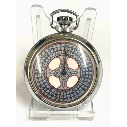 1119 - A Vintage spinning gaming pocket watch. When round mechanical arm spins landing randomly on a differ... 