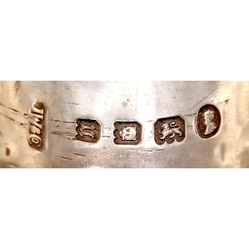 768 - A Hallmarked 1928/29 London, Men’s, Sterling Silver Overlap Spoon Ring Size U. The Ring Measures 2.6... 