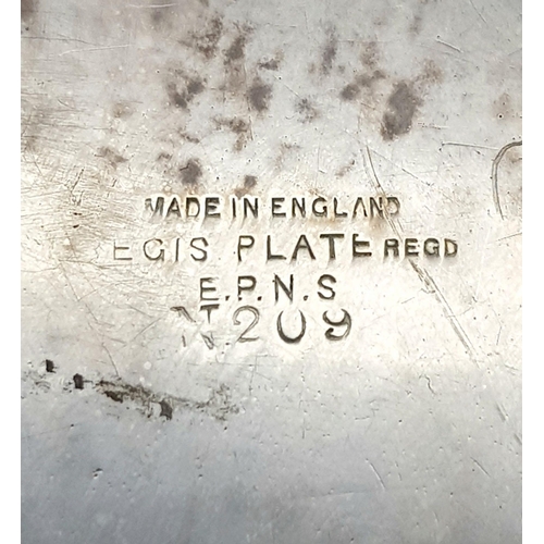 813 - A WW2 British Supermarine Works Silver Plated Serving Dish. This is the factory that made the Spitfi... 