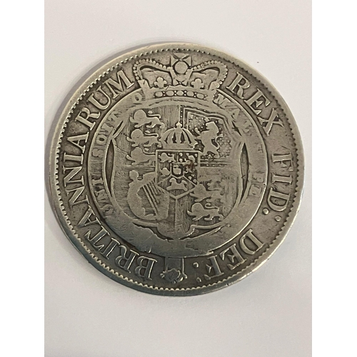 427 - 1817 GEORGE III SILVER HALF CROWN. Fine condition. Having clear definition and wording to both sides... 