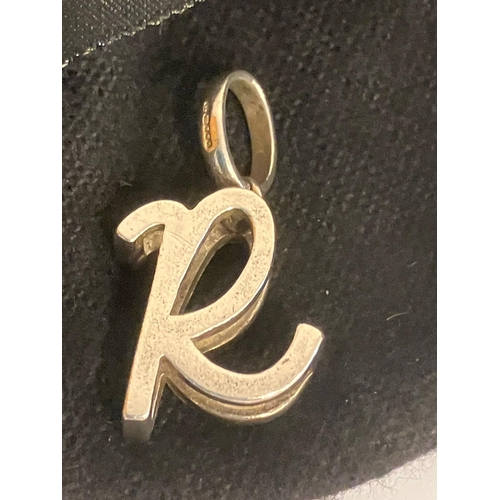 49 - Genuine SILVER ‘LINKS OF LONDON’ Initial ‘R’ PENDANT. Fully hallmarked and complete with original Li... 