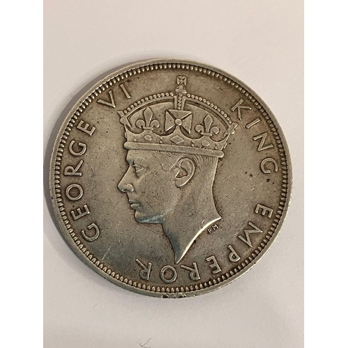 511 - 1941 SOUTHERN RHODESIA SILVER HALF CROWN. 925 SILVER .  Extra fine condition. Having bold raised def... 