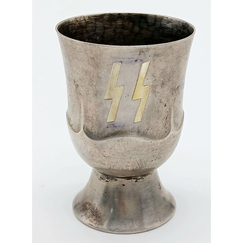 680 - A WW2 German Silver Plated Schnapp’s Cup.