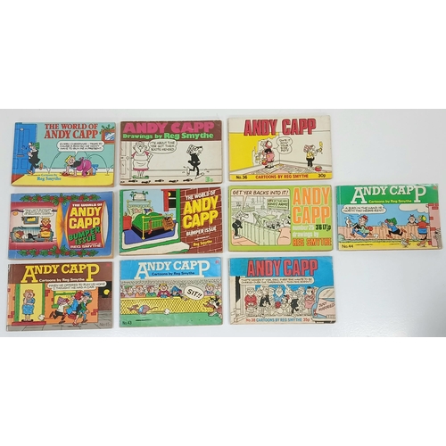 1308 - Ten Andy Capp Vintage Cartoon Strip Books.