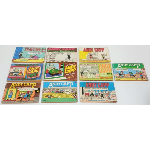 1308 - Ten Andy Capp Vintage Cartoon Strip Books.