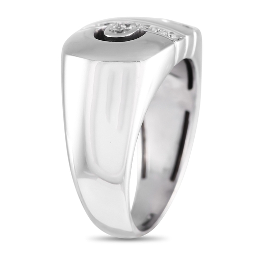 811 - A Bvlgari Parentesi 18K White Gold 0.25ct Diamond Ring. From the Parentesi collection launched in th... 