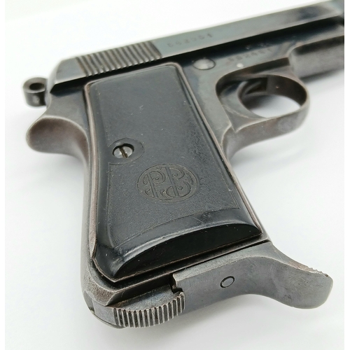 174 - A Rare 1937 Beretta (Fascist Marked) Semi-Automatic Deactivated Pistol. Model 34, Italian army-issue... 