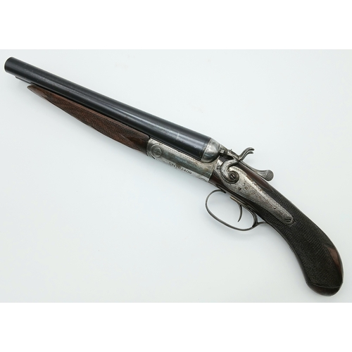 593 - A Deactivated Vintage British Walters and Son 12 Gauge Side by Side Sawn-Off Shotgun. Comes with an ... 