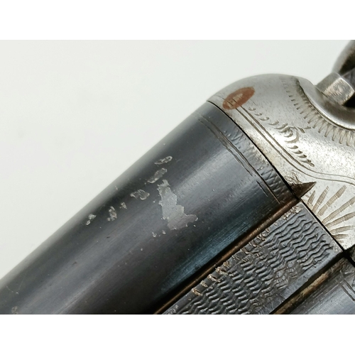 593 - A Deactivated Vintage British Walters and Son 12 Gauge Side by Side Sawn-Off Shotgun. Comes with an ... 